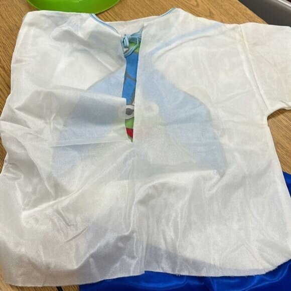 Vintage Baby Kermit Costume With Mask - 1980s Kids - Polyester - Picture 8 of 10